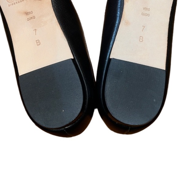 Belle by Sigerson Morrison | Veda Black D'Orsay Woven Leather Flats - Picture 5 of 7